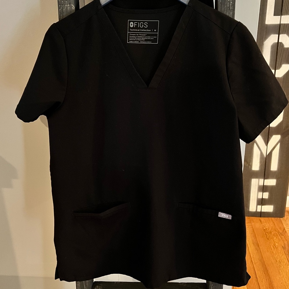 Black FIGS scrub top